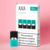 Juul Glacier Mint E-Liquid Pods- 18 Mg 200 Puffs (4 Pcs)