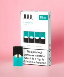 Juul Glacier Mint E-Liquid Pods- 18 Mg 200 Puffs (4 Pcs)