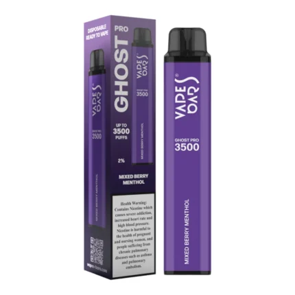 Mixed Berry Menthol 20mg 3500 Puffs by Vapes Bars Ghost Pro