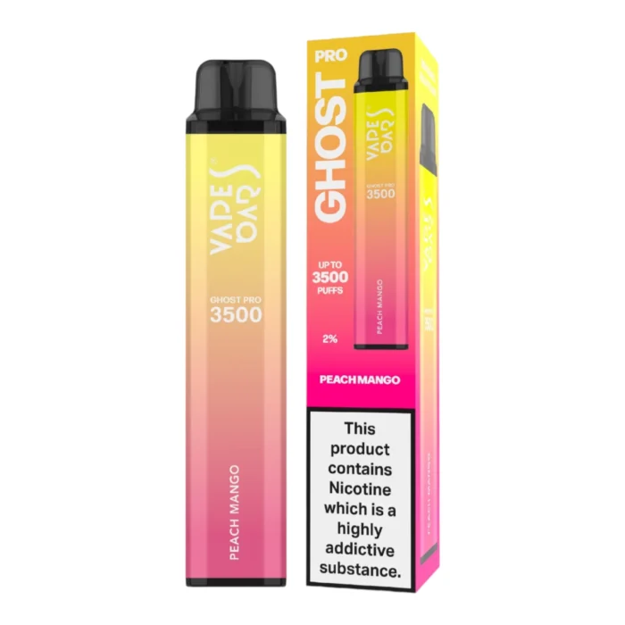 Peach Mango 20mg 3500 Puffs by Vapes Bars Ghost Pro