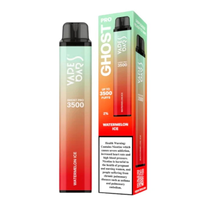 Watermelon Ice 20mg 3500 Puffs by Vapes Bars Ghost Pro