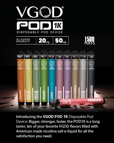 vgod 1k disposable pod