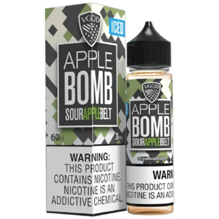 Apple Bomb by VGOD (Iced & Non-Iced) – 60mL (3 mg) – Vape Juice - Image 3