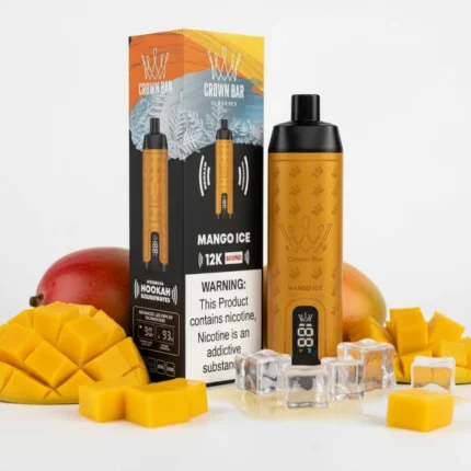 Al Fakher Crown Bar 12000 Puffs – Mango Ice Disposable Vape