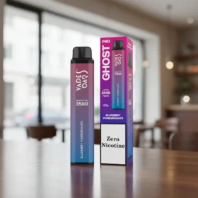 Blueberry Pomegranate Vape Bar Ghost Pro Zero Nicotine 3500 Puffs — Disposable Vape in Dubai