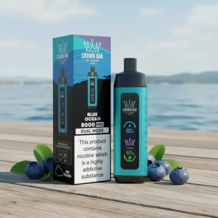 Crown Bar Al Fakher 8000 Puffs – Blue Ocean Disposable Vape