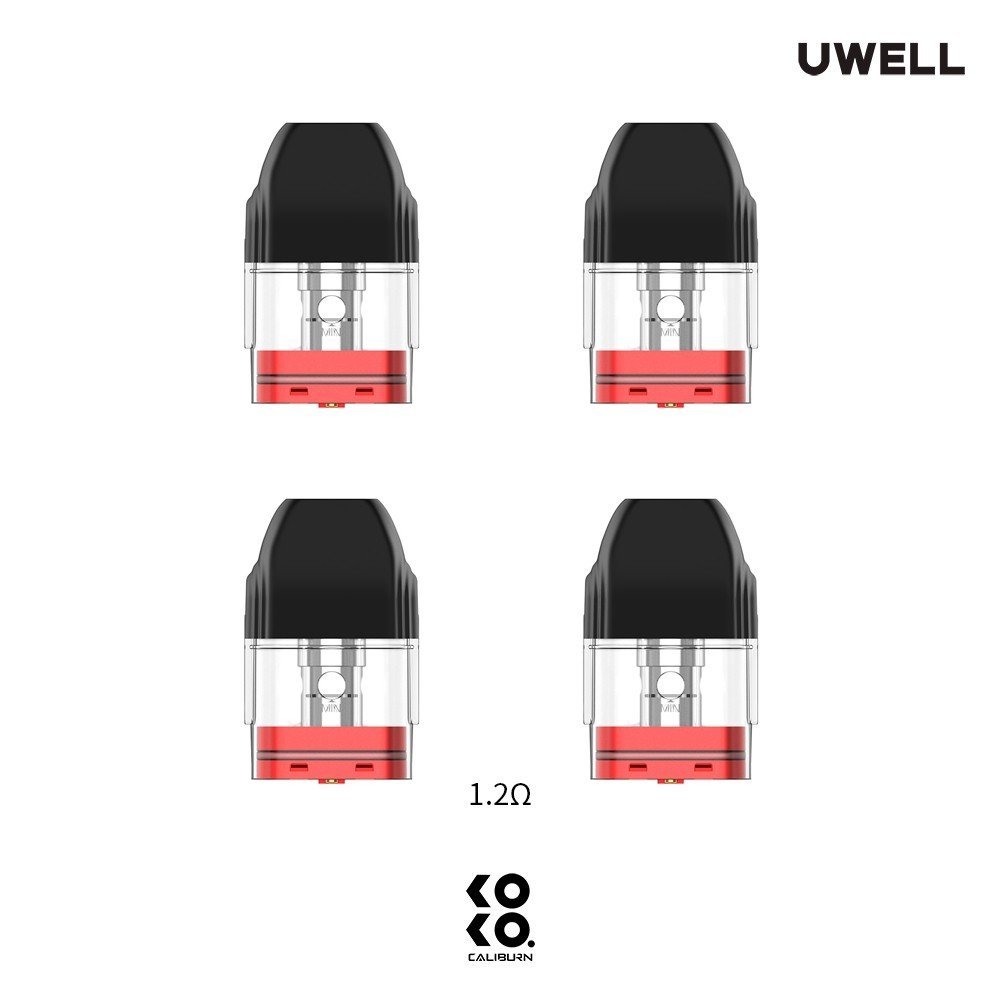 Caliburn KOKO Replacement Pods By Uwell 4 Pcs 1.2 Ohm - Image 3