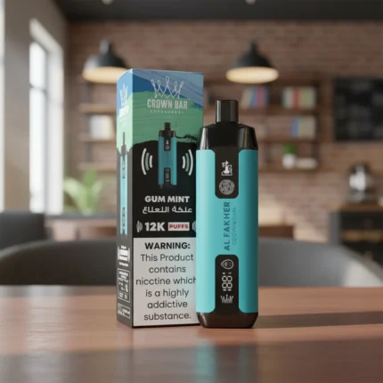 Al Fakher Crown Bar 12000 Puffs – Gum Mint Disposable Vape