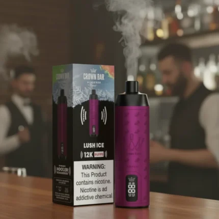 Crown Bar Al Fakher 12000 Puffs – Lush Ice Disposable Vape