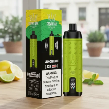 Crown Bar Al Fakher 12000 Puffs – Lemon Lime Disposable Vape