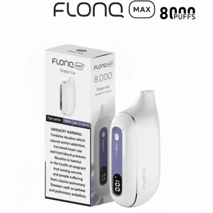 Grape Ice Flonq Max 8000 Puffs Disposable Vape In UAE