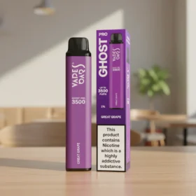 Great Grape Vape Bar Ghost Pro 20mg 3500 Puffs — Disposable Vape in Dubai
