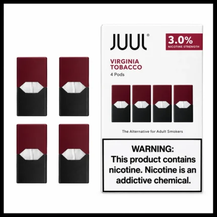 JUUL e liquid Pods Virginia Tobacco 3% nicotine (Pack of 4)