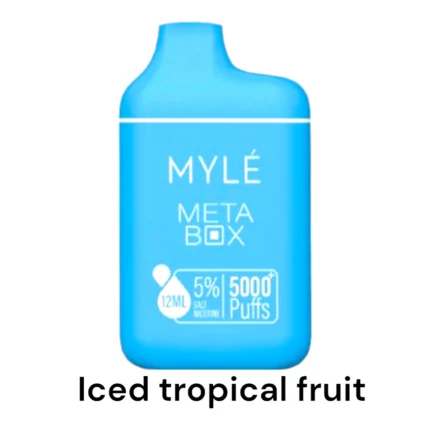 MYLE META BOX ICED TROPICAL FRUIT 5000 PUFFS