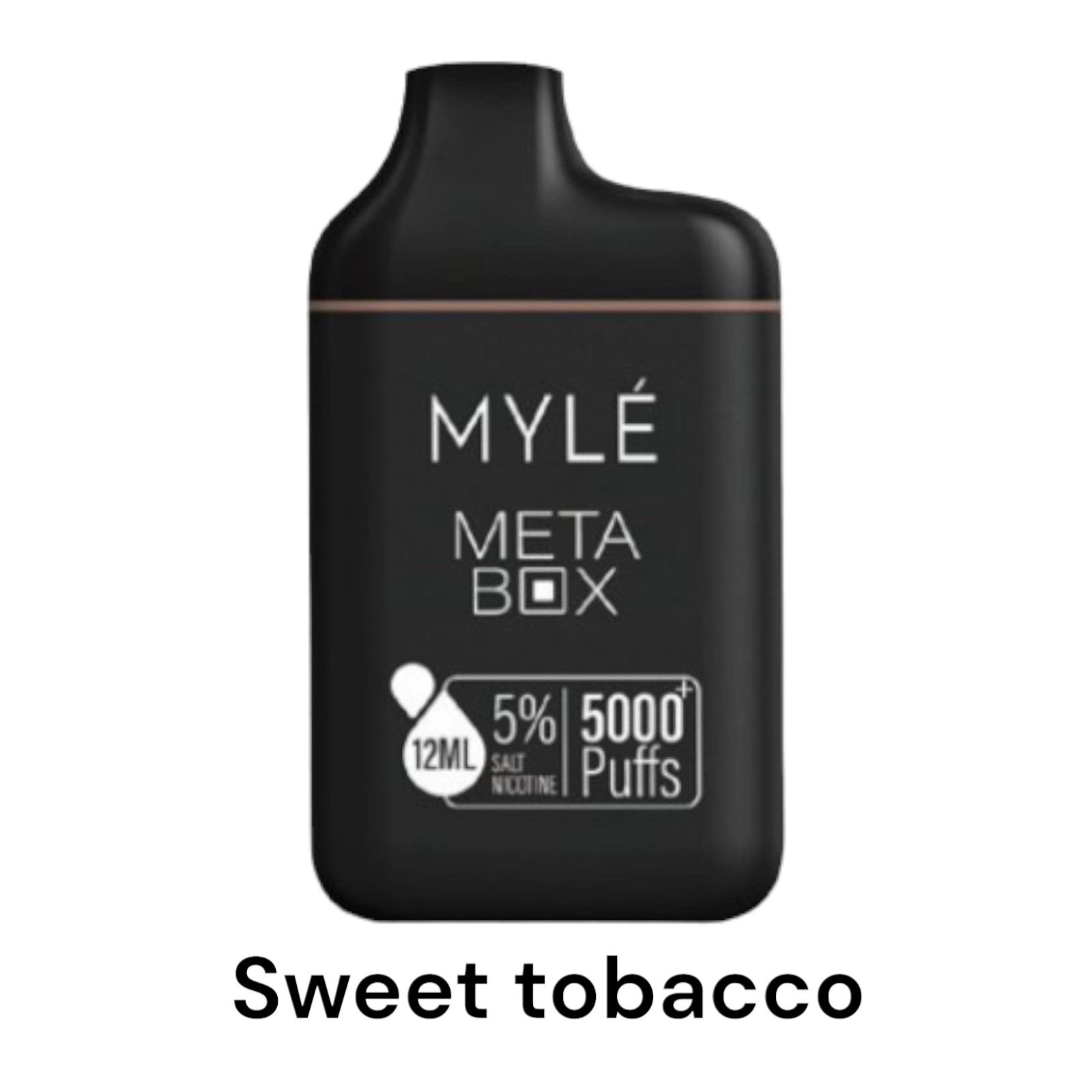 MYLE META BOX DISPOSABLE VAPE SWEET TOBACCO 5000 PUFFS
