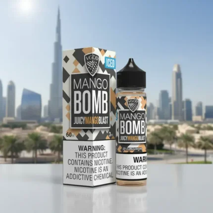 Mango Bomb by VGOD – 60mL (3 mg) – Vape Juice (Iced & Non-Iced)