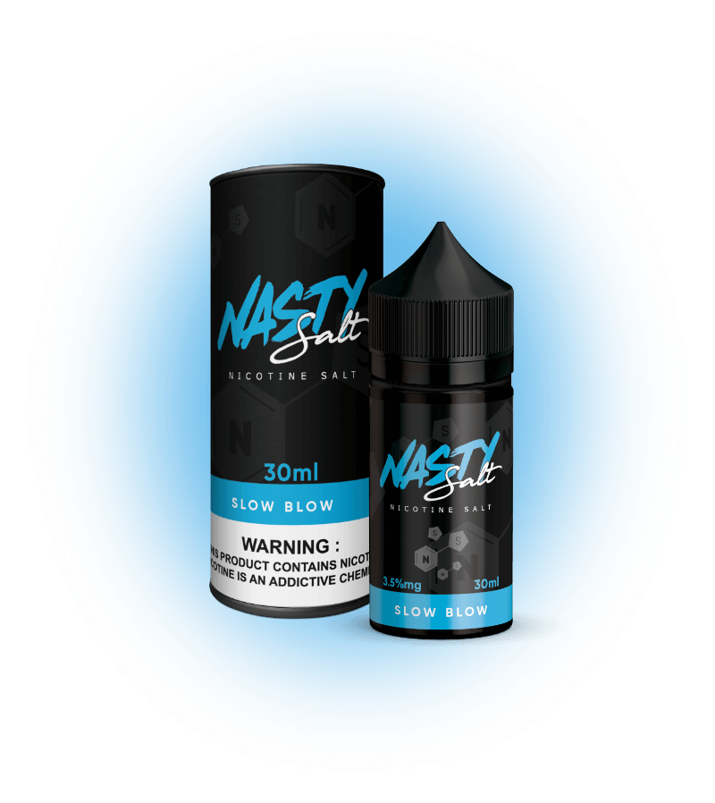 Slow Blow by Nasty Salt Nic Pineapple Lemonade Vape Juice 35mg & 50mg Nicotine Strength