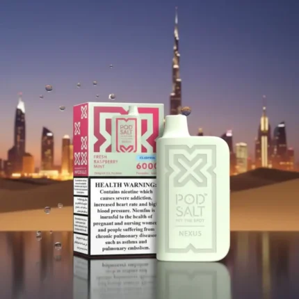 Nexus Fresh Raspberry Mint Disposable Vape 2% Nicotine 6000 Puffs