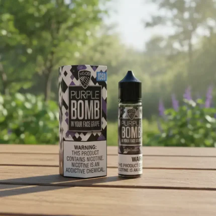 Purple Bomb by VGOD (Iced & Non-Iced) – 60mL (0 mg) – Vape Juice