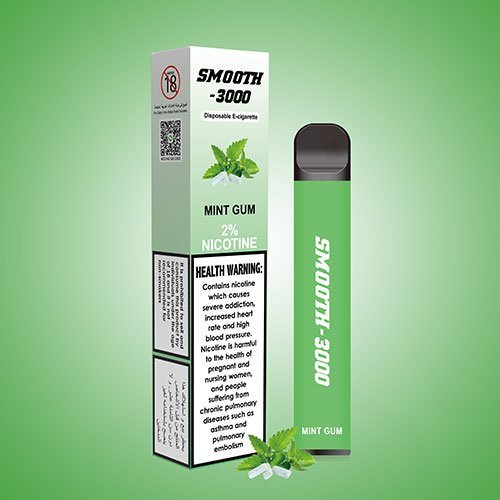 Smooth 3000 Mint Gum Disposable Vape – 2% Nicotine
