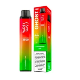 Strawberry Lime Vape Bar Ghost Pro 20mg 3500 Puffs — Disposable Vape in Dubai