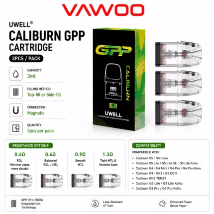 Uwell Caliburn GPP Cartridge (3-Pack)
