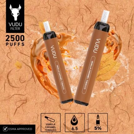 VUDU Filter - Vanilla Caramel Tobacco Disposable Pod Device (2500 Puffs)