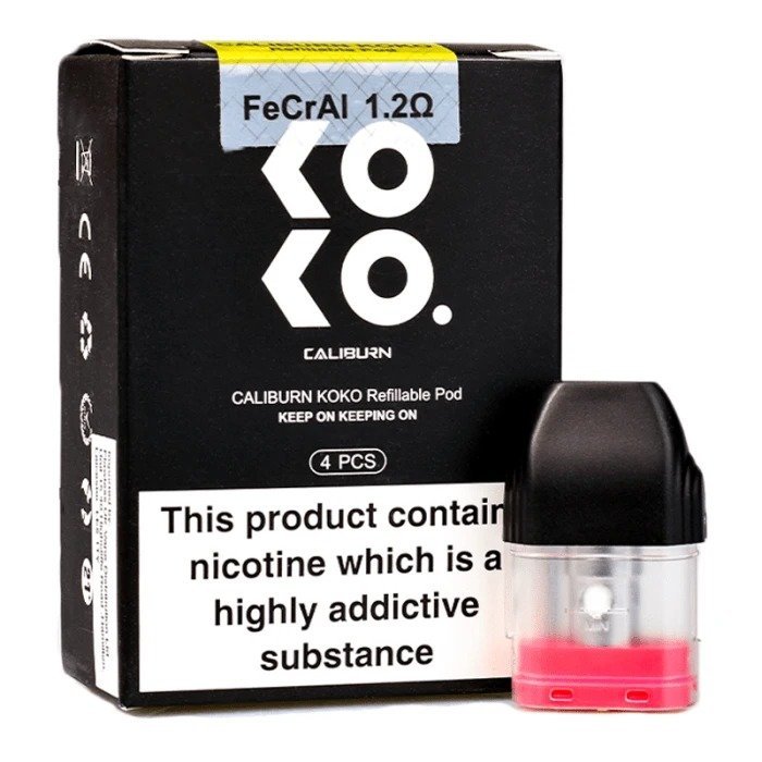 Caliburn KOKO Replacement Pods By Uwell 4 Pcs 1.2 Ohm - Image 2