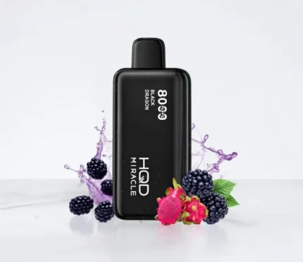 BLACK DRAGON HQD MIRACLE 8000 PUFFS ZERO NICOTINE DISPOSABLE
