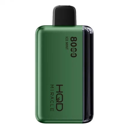 ICE MINT HQD MIRACLE 8000 PUFFS ZERO NICOTINE DISPOSABLE