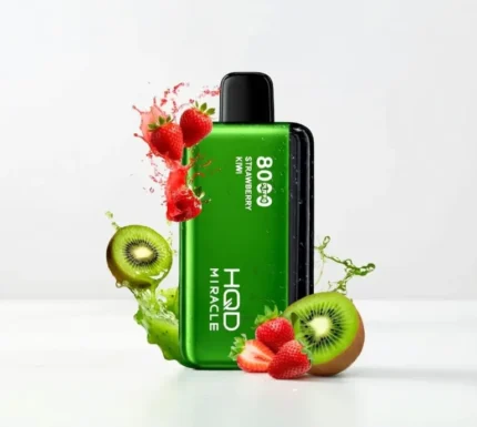 STRAWBERRY KIWI HQD MIRACLE 8000 PUFFS ZERO NICOTINE DISPOSABLE