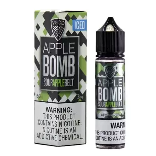 Apple Bomb by VGOD (Iced & Non-Iced) – 60mL (0 mg) – Vape Juice - Image 2