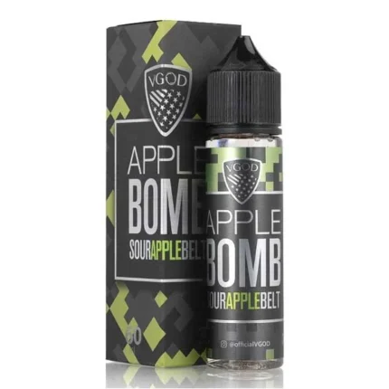 Alternative view of Apple Bomb by VGOD (Iced & Non-Iced) – 60mL (3 mg) – Vape Juice