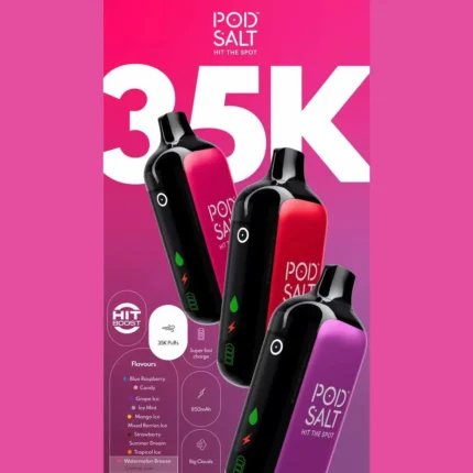 Pod Salt 35000 Puffs Disposable Vape – Long-Lasting Flavor, Type-C Recharge, Premium Performance